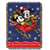 Mickey's Sleigh Ride 051 Lic Holiday Tapestry Throw 48"x60"  