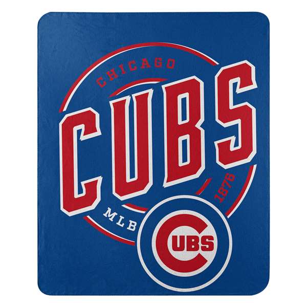 Chicago Baseball Cubs Campaign Fleece Throw Blanket 50X60 inches