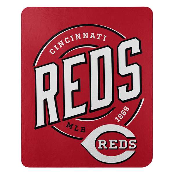 Cincinnati Baseball Reds Campaign Fleece Throw Blanket 50X60 inches