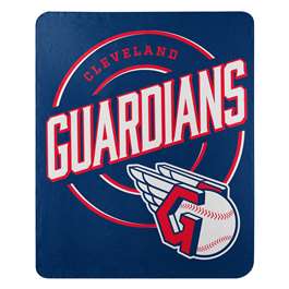 Cleveland Baseball Guardians Campaign Fleece Throw Blanket 50X60 inches