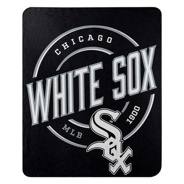 Chicago Baseball White Sox Campaign Fleece Throw Blanket 50X60 inches