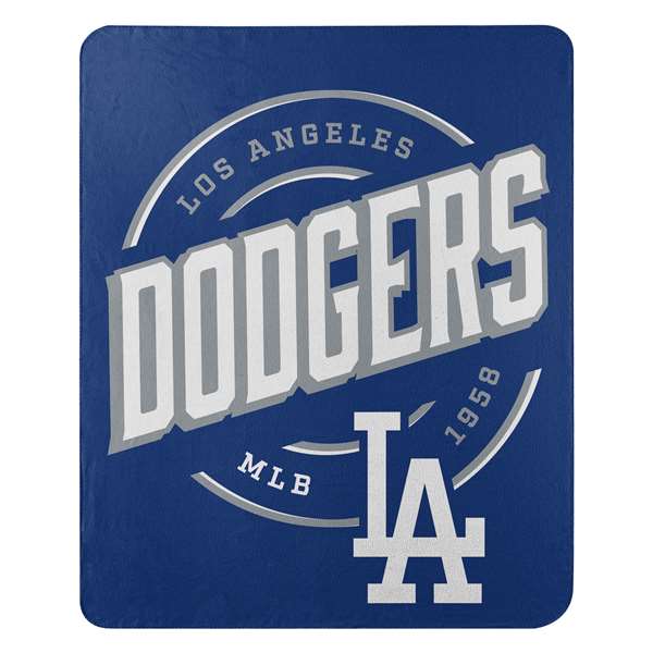 Los Angeles Baseball Dodgers Campaign Fleece Throw Blanket 50X60 inches