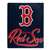 Boston Baseball Red Sox Signature Raschel Plush Throw Blanket 50X60 inches