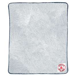 Boston Baseball Red Sox Two Tone Sherpa Throw Blanket 50X60 inches