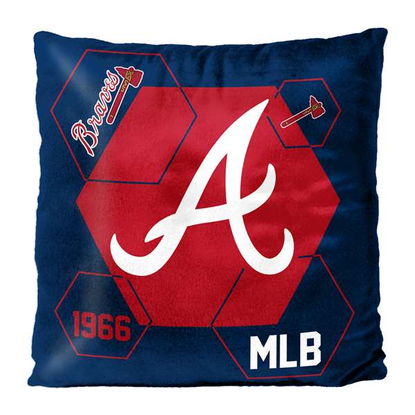 Atlanta Baseball Braves Connector Reversible Velvet Pillow 16X16 inches