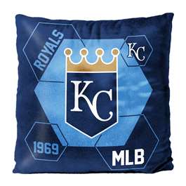Kansas City Baseball Royals Connector Reversible Velvet Pillow 16X16 inches