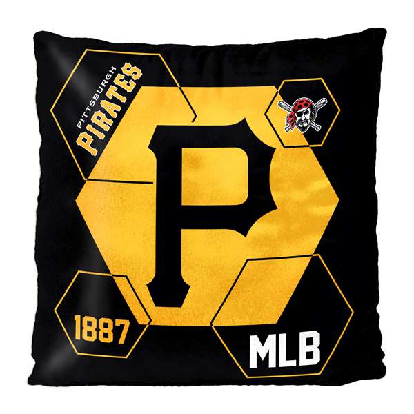 Pittsburgh Baseball Pirates Connector Reversible Velvet Pillow 16X16 inches