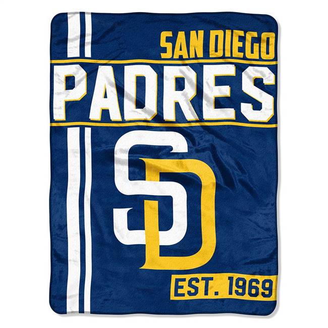 San Diego Baseball Padres Wlak Off Micro Raschel Throw Blanket 46X60 inches