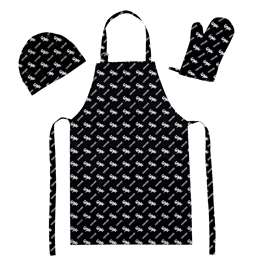 Chicago Baseball White Sox 3-Piece Arron, Oven Mitt and Chef Hat  