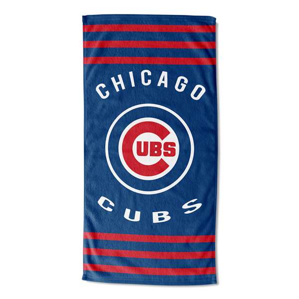 Chicago Baseball Cubs Stripes Beach Towel 30X60 inches