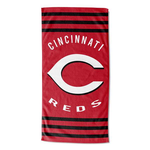 Cincinnati Baseball Reds Stripes Beach Towel 30X60 inches