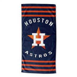 Houston Baseball Astros Stripes Beach Towel 30X60 inches