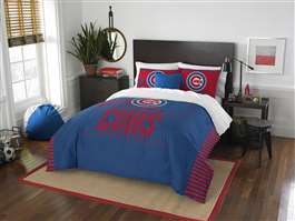 Chicago Baseball Cubs Grand Slam Full/Queen  Bed Comforter and ShamSet  