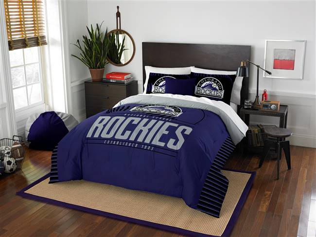 Colorado Rockies Grand Slam Full/Queen  Bed Comforter and ShamSet