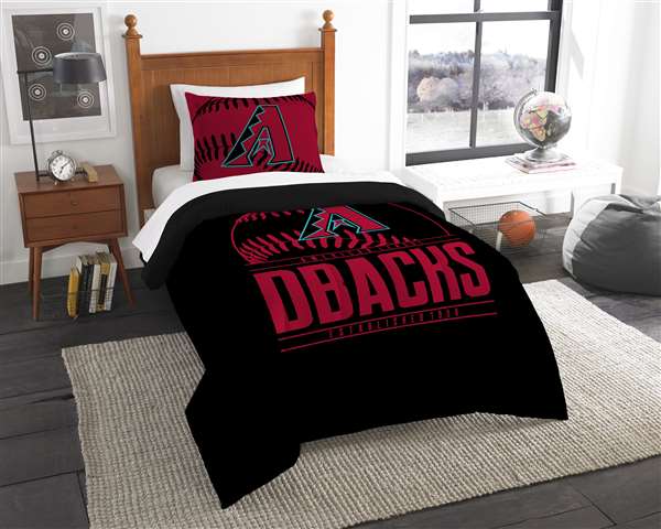 Arizona Baseball Diamondbacks Grand Slam King Bed Comforter and Sham Set  