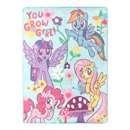 Hasbro My Little Pony - You Grow Girl Silk Touch Throw 46"x60"  