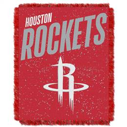 Houston Basketball Rockets Double Play Woven Jacquard Throw Blanket 