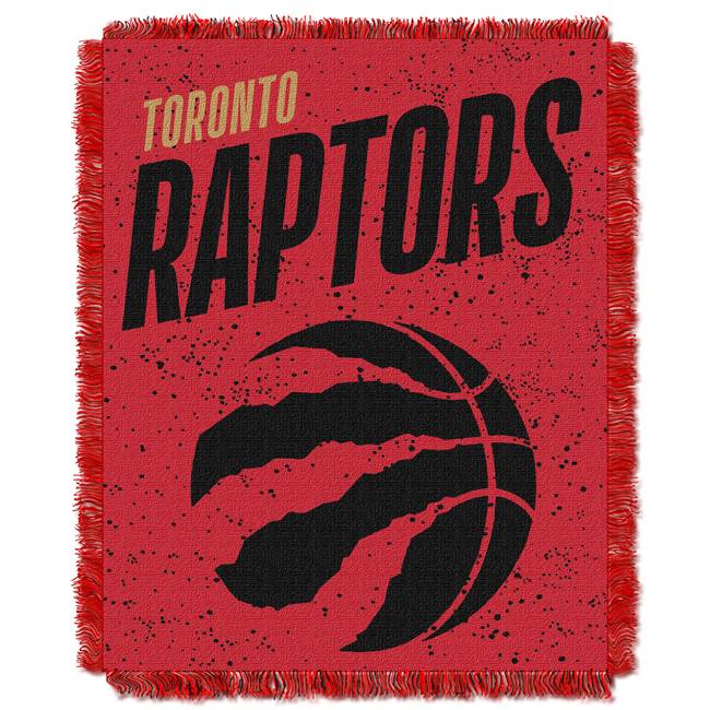 Toronto Basketball Raptors Double Play Woven Jacquard Throw Blanket 