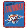 Oklahoma City Basketball Thunder Double Play Woven Jacquard Throw Blanket