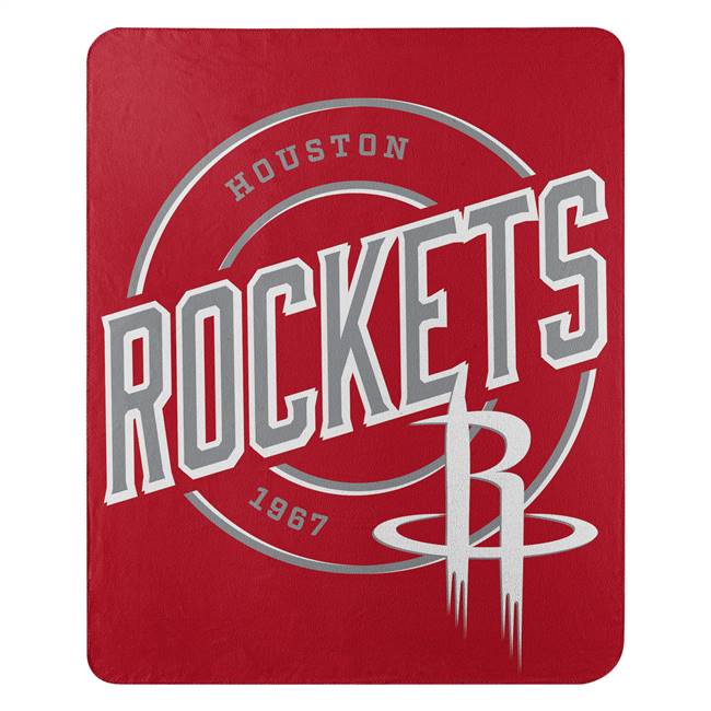 Houston Basketball Rockets Campaign Fleece Throw Blanket 50X60 