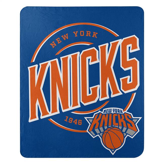 New York Basketball Knicks Campaign Fleece Throw Blanket 50X60 