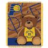 Indianapolis Basketball Pacers Half Court Woven Jacquard Baby Throw Blanket