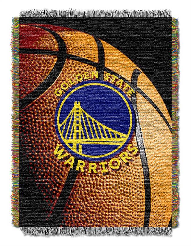 Golden State Warriors Photo Real Woven Tapestry Throw Blanket