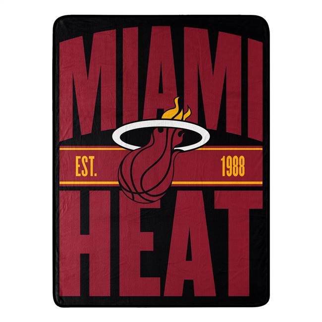 Miami Basketball Heat Clear Out Micro Raschel Throw Blanket