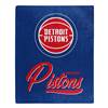 Detroit Basketball Pistons Signature Raschel Plush Throw Blanket 50X60 