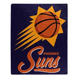 Phoenix Basketball Suns Signature Raschel Plush Throw Blanket 50X60 
