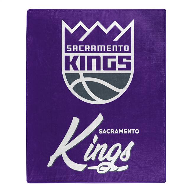 Sacramento Kings Signature Raschel Plush Throw Blanket 50X60