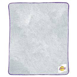 Los Angeles Basketball Lakers Two Tone Sherpa Throw Blanket 50X60 