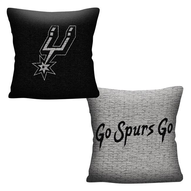 San Antonio Basketball Spurs Double Sided Jacquard Pillow 