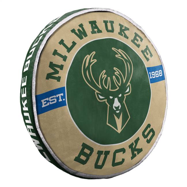 Milwaukee Basketball Bucks 15 inch Cloud Pillow 