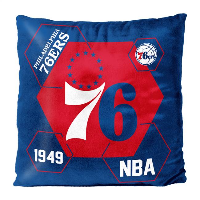 Philadelphia 76ers Connector 16X16 Reversible Velvet Pillow