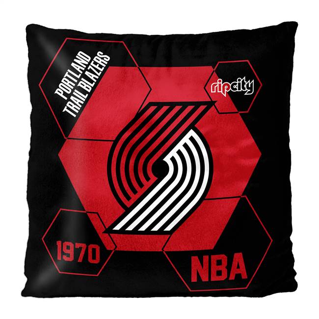 Portland Basketball Trailblazers Connector 16X16 Reversible Velvet Pillow 