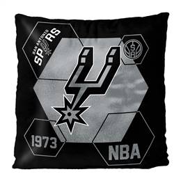 San Antonio Basketball Spurs Connector 16X16 Reversible Velvet Pillow 