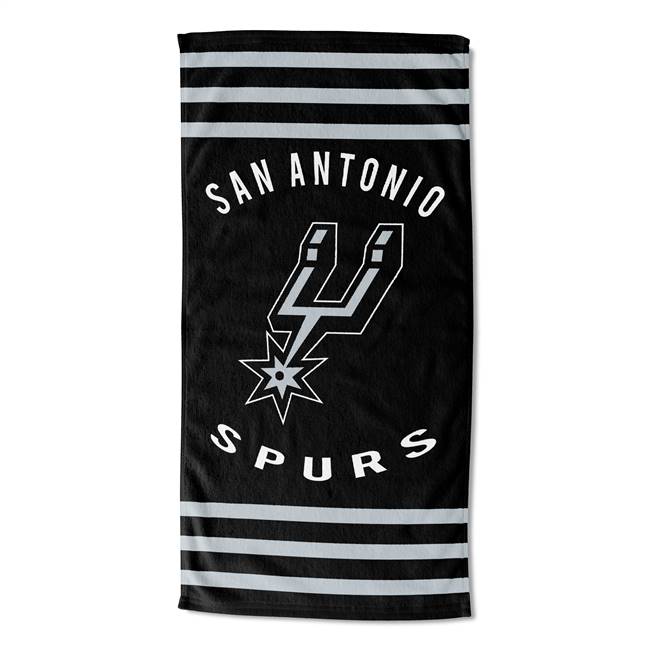 San Antonio Basketball Spurs Stripes Beach Towel 30X60