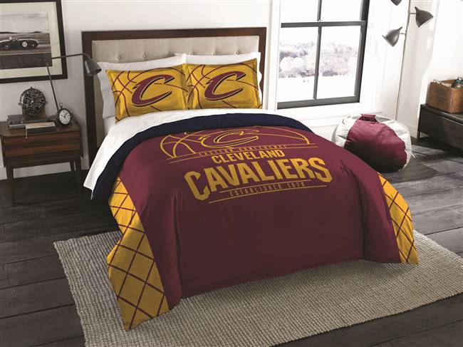 Cleveland Basketball Cavaliers Reverse Slam King Bed Comforter and Sham Set 