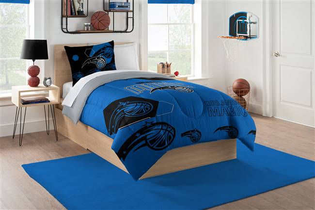 Orlando Basketball Magic Hexagon Twin Bed Printed Comforter Set