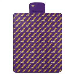 Los Angeles Basketball Lakers Hex Stripes Picnic Blanket 60X72 