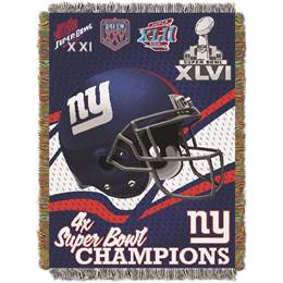 New York Giants Commemorative Series 4x Champs Tapestry
