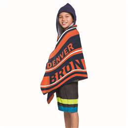 Denver Broncos - Juvy Hooded Towel, 22"X51" 