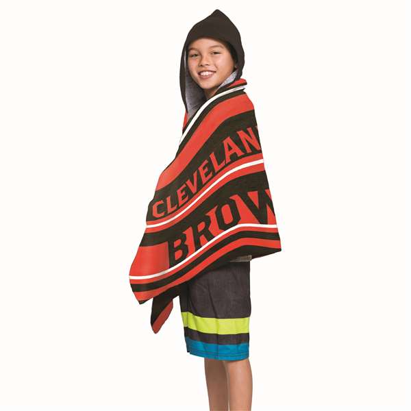 Cleveland Browns - Juvy Hooded Towel, 22"X51" 