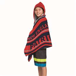 New England Patriots - Juvy Hooded Towel, 22"X51" 