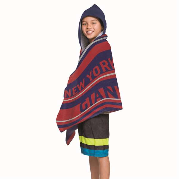 New York Giants - Juvy Hooded Towel, 22"X51" 