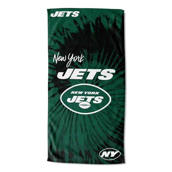 New York Jets Pyschedlic Beach Towel