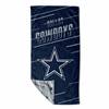 Dallas Football Cowboys Splitter 32X64 Beach Towel with Mesh Bag 