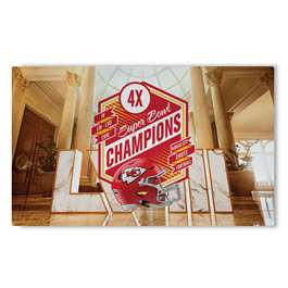 Kansas City Chiefs Super Bowl LVIII Champions Washable Rug 