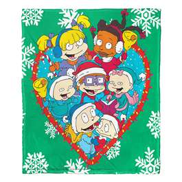 Rugrats, Christmas Babies  Silk Touch Throw Blanket 50"x60"  